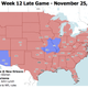 Illustration for article titled Which TV Market Is Getting Screwed This Sunday? An Analysis Of Week 12 NFL Viewing Maps